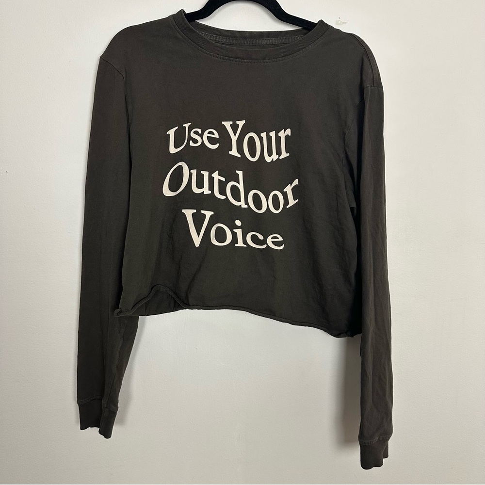 Outdoor Voices Use Your Outdoor Voice ACLU Long Sleeve T Shirt